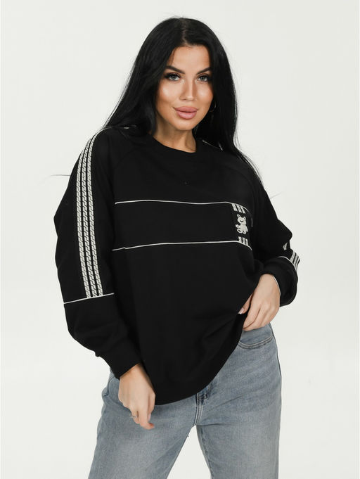 Алана свитшот женский (черный) - Lovetex фото 4