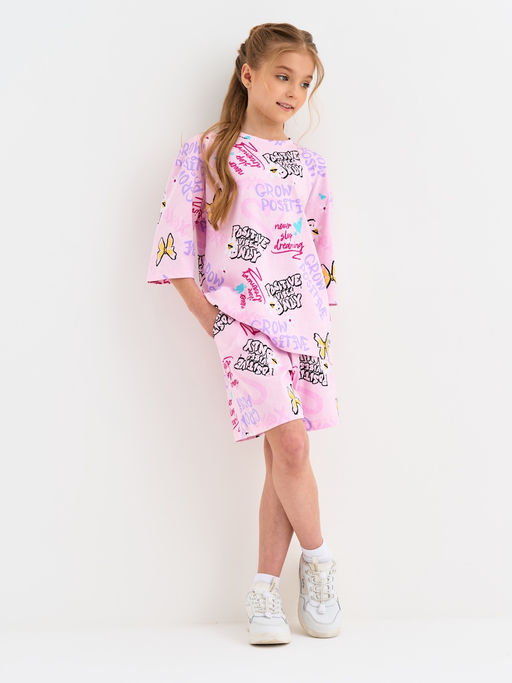 Розовая пижама для девочки с принтом - Kogankids фото 26