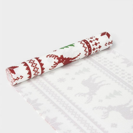 Дорожка на стол Доляна Новый год, 180?30 см, белая