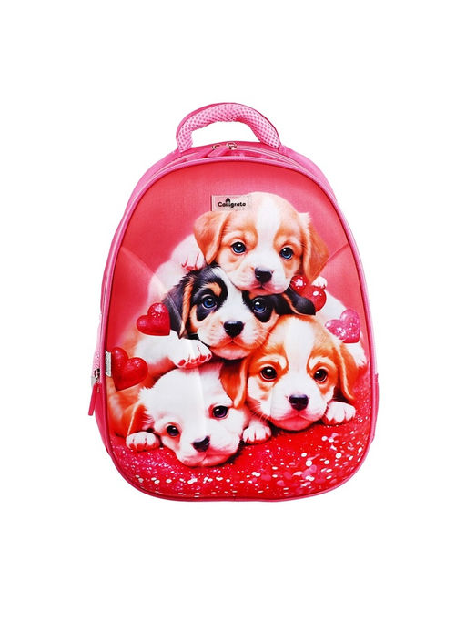 Рюкзак каркасный школьный Calligrata «Щенки», 39×30×14 см