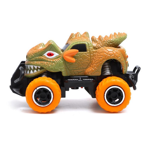 Джип радиоуправляемый DINO, работает от батареек, цвет жёлтый - Автоград фото 2