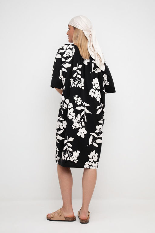 VERY NEAT _ ЕВТ 5063/черный,гардения платье жен