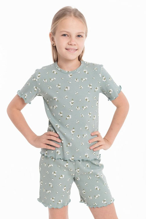 Пижама М225100пб полынь/белый - Елена фото 7
