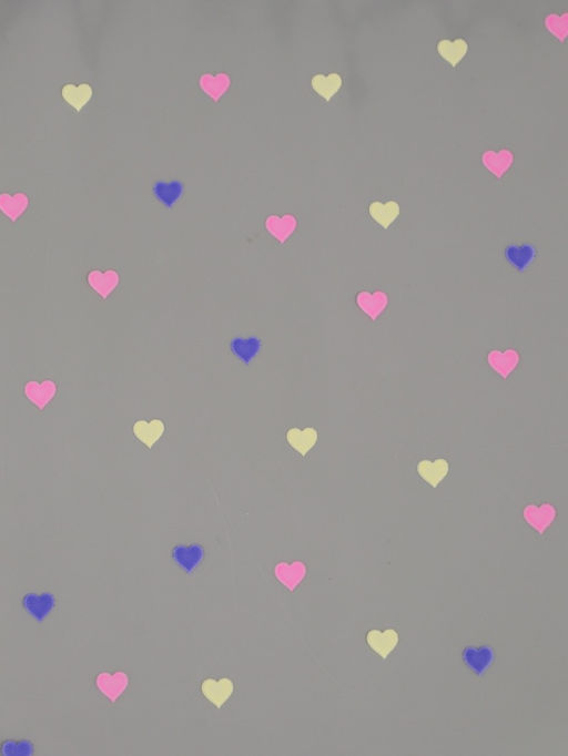 Пленка для цветов «Сердечки конфетти», прозрачный/микс, 0.7×7.6 м, 40 мкм, 200 г