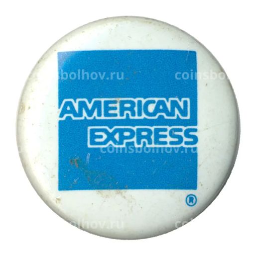 Значок рекламный Американ Экспресс