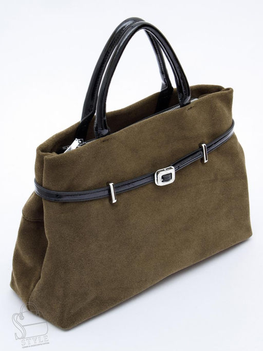 Сумка женская кожаная 91156SMS army green Velina Fabbiano-Safenta