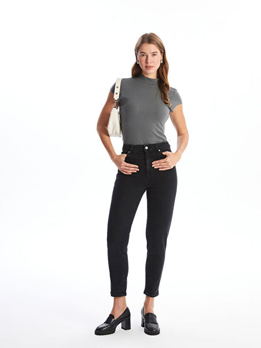 Mom Fit Kad?n Jean Pantolon
