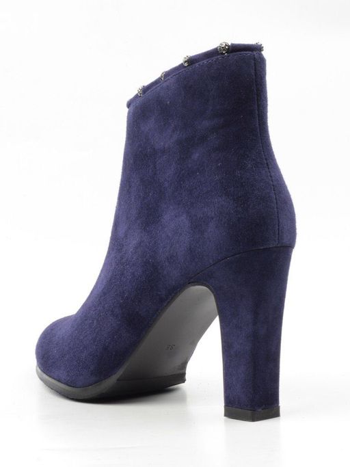 01-D8-4187 DARK BLUE Ботильоны женские (натуральная замша, байка) - Фабричный китай фото 11