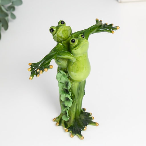 Фигурка полистоун Лягушки-гармония, 5?14.5?13 см