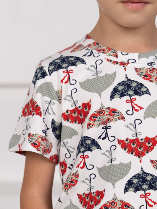 Футболка дет.арт.867/6-2,бело-красная - Binita фото 4