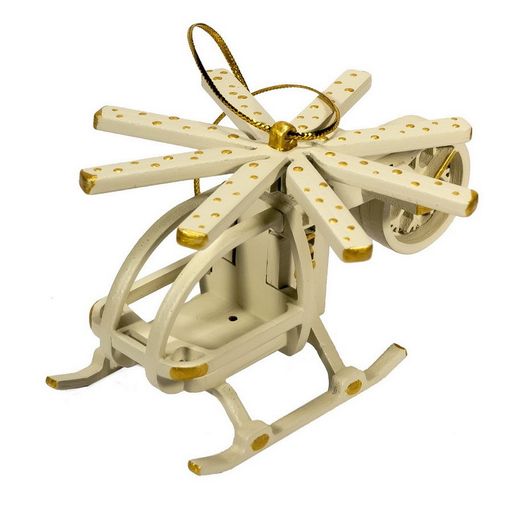 Праздничные новогодние игрушки: Вертолет малый 1013 White winter - Idh фото 2