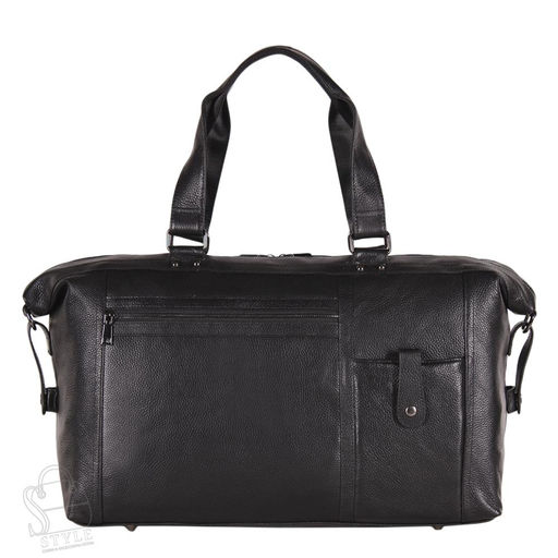 Сумка дорожная кожаная 8059G black S-Style в Новосибирске
