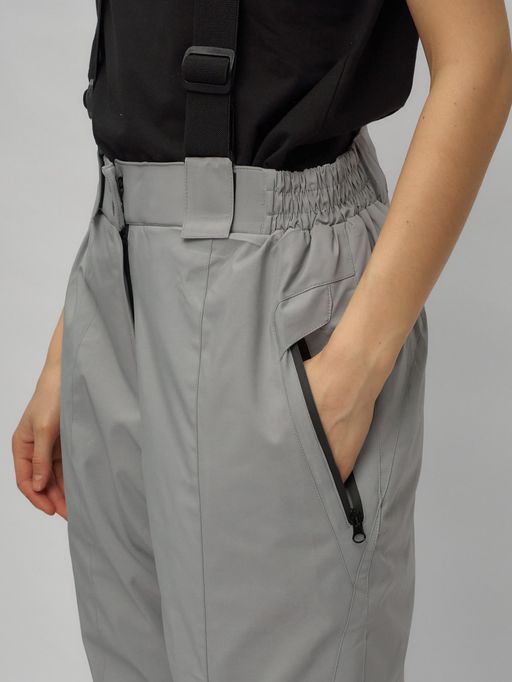 Горнолыжный костюм женский большого размера голубого цвета 02272-1Gl