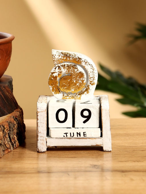 Календарь настольный Ракушка, 1075.4 см, дерево, белый - Simaland фото 2