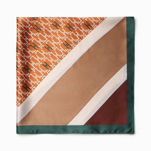 Платок женский MINAKU 70*70 см, коричневый  фото 3