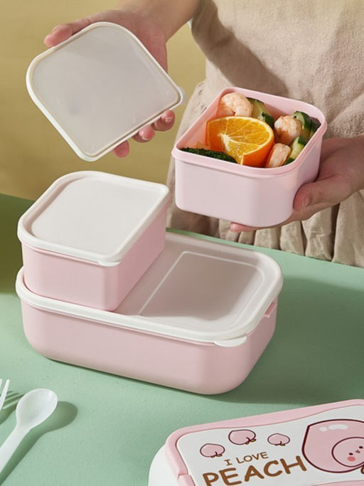 Ланчбокс I love Peach, pink
