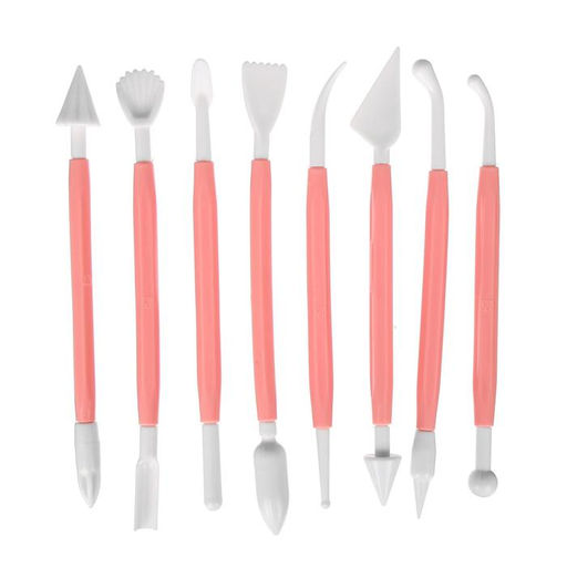 Набор стеков для лепки из глины, пластилина, пластики, 8 штук, МИКС - Calligrata фото 3