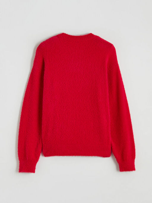 Bisiklet Yaka K?z ?ocuk Triko Kazak