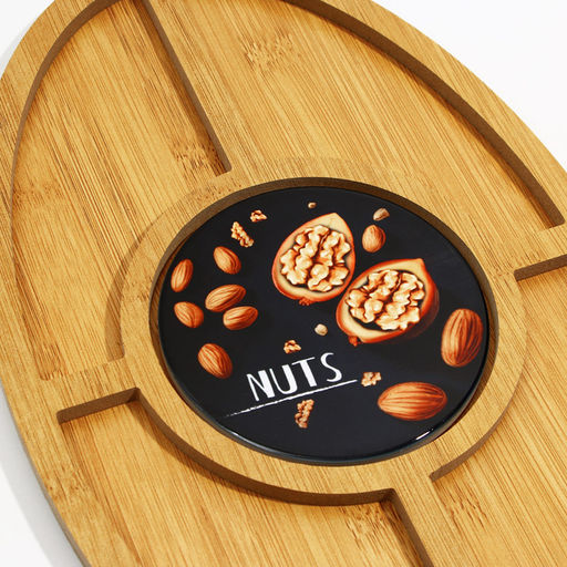 Менажница деревянная Дорого внимание «Nuts», 21.8×35 см