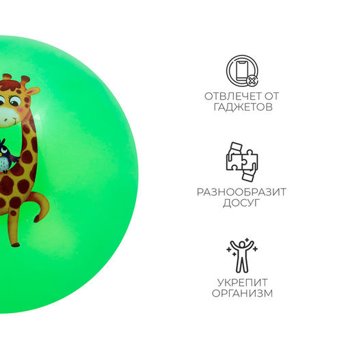 Цена за 2 шт. Мяч детский ZABIAKA, d=22 см, МИКС