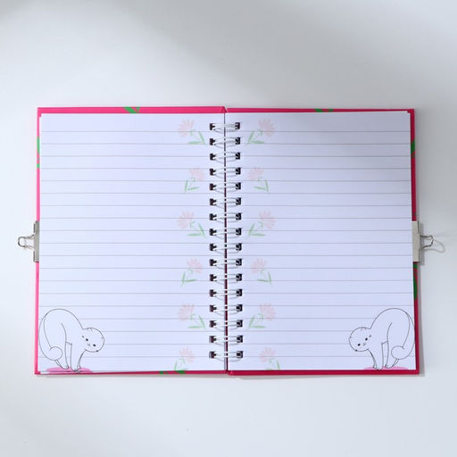 Блокнот на замочке А6, 50 л. С 8 Марта