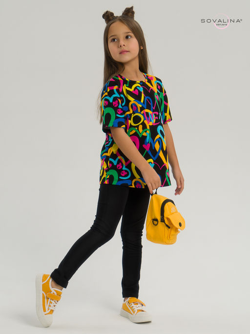 Костюм Мун яркие сердца-черный - Sovalina фото 14