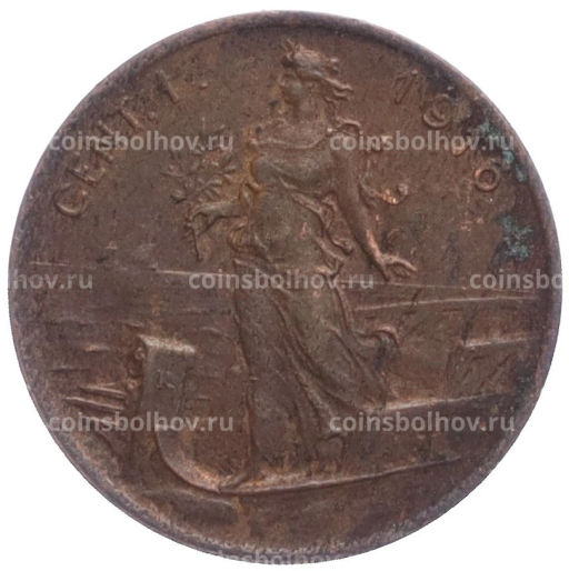 Монета 1 чентезимо 1916 года Италия