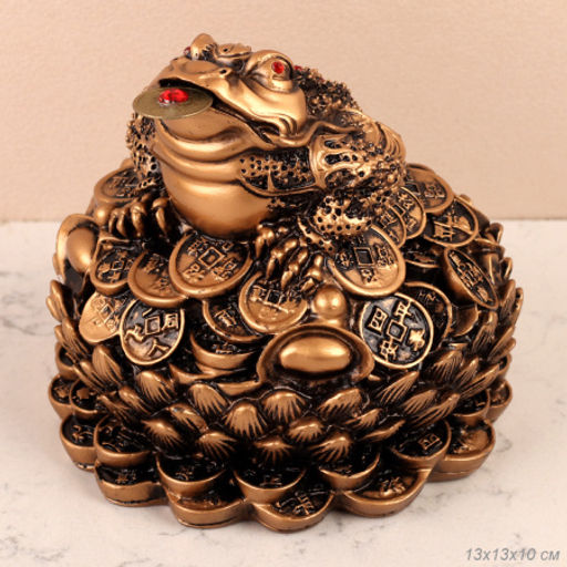 Фигурка Жаба денежная 13х13х10 см / GN488 /уп 24/