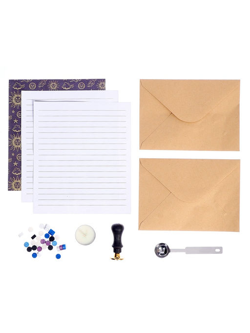 Набор для опытов для детей «Сургучная печать. Эзотерика», штамп, сургуч, конверт для письма