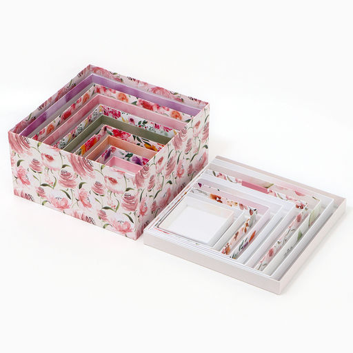Набор коробок 10 в 1, упаковка подарочная, Цветы, 10?10?6?28?28?15 см