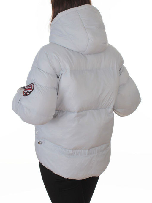 PE23-1 GRAY/LT. BLUE Куртка зимняя женская (150 гр. холлофайбер)