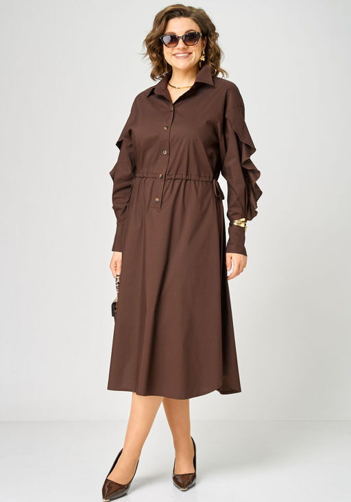 Платье EVA GRANT 7223 шоколад