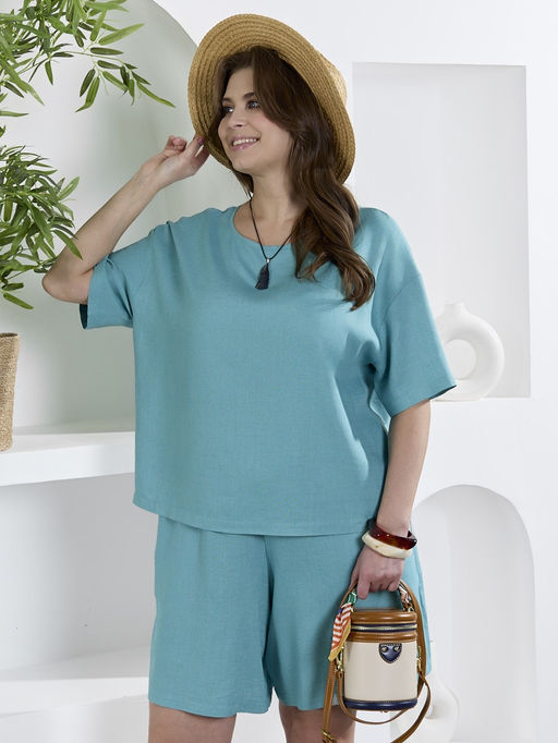 Шорты Камео-3 из вискозы со льном - Виотекс фото 11