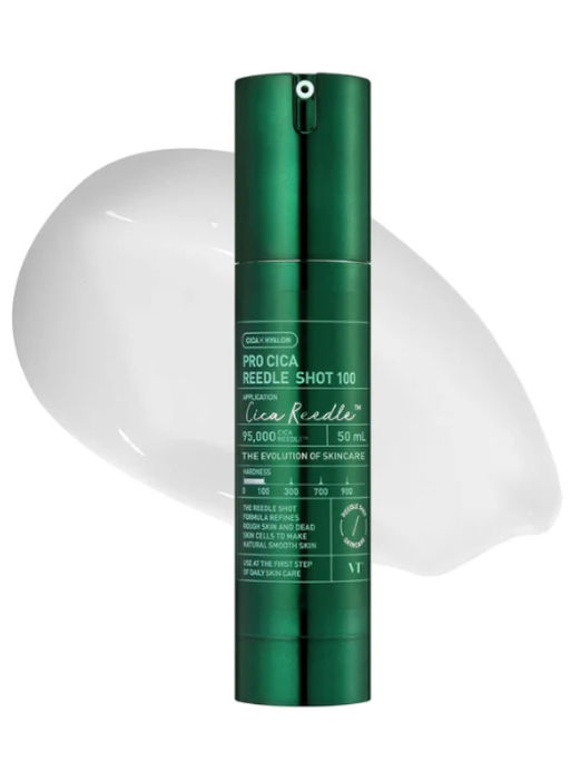 VT Cosmetics Бустер-сыворотка для чувствительной кожи для лица с микроиглами и экстрактом центеллы / Pro Cica Reedle Shot 100, 50 мл