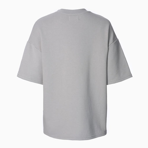 Футболка с нашивкой женская MIST Base, светло-серая, размер 50