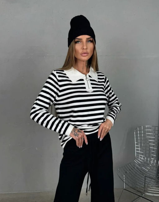 K13195 Костюм тройка: джемпер, брюки, шапка ЧЕРНЫЙ