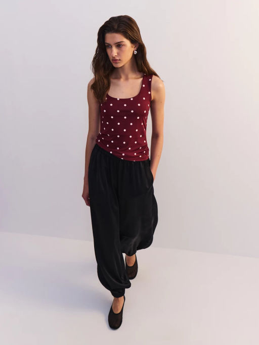 Базовый топ с принтом LUCKYAOP0726-225 / Zarina  фото 9