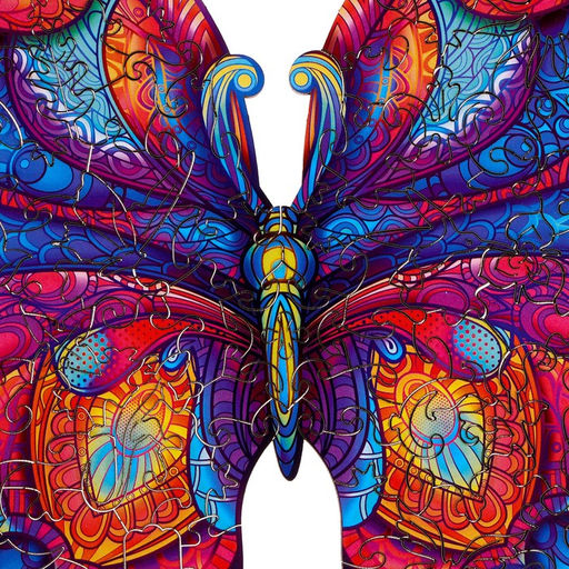 Пазл деревянный фигурный Чары мотылька, деревянная коробка - Puzzle фото 3