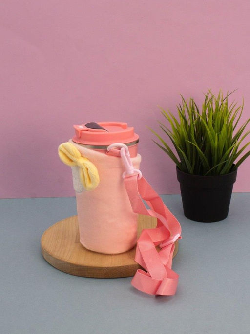 Футляр плюшевый для термоса "My fuzzy", pink (15*10 см)