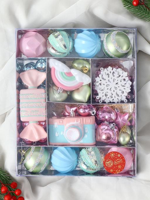 Ёлочные игрушки 58 шт. В гостях у Деда Мороза - Зимнее волшебство фото 10