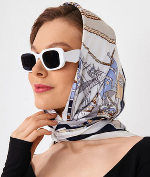 Большой, мягкий, тонкий и очень нежный двусторонний платок с рисунком. - Tantino фото 20