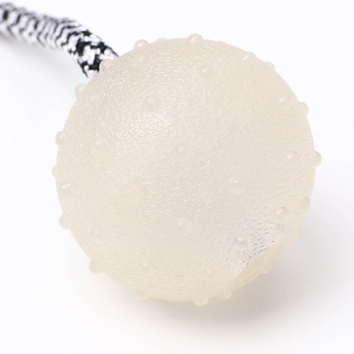 Игрушка для собак Луна, светящаяся в темноте, на канате, 6 см - Пижон фото 4