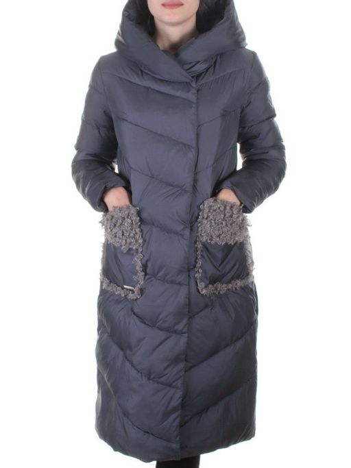 8115 GRAY/PURPLE Пальто зимнее женское Jarius - Fashion фото 2