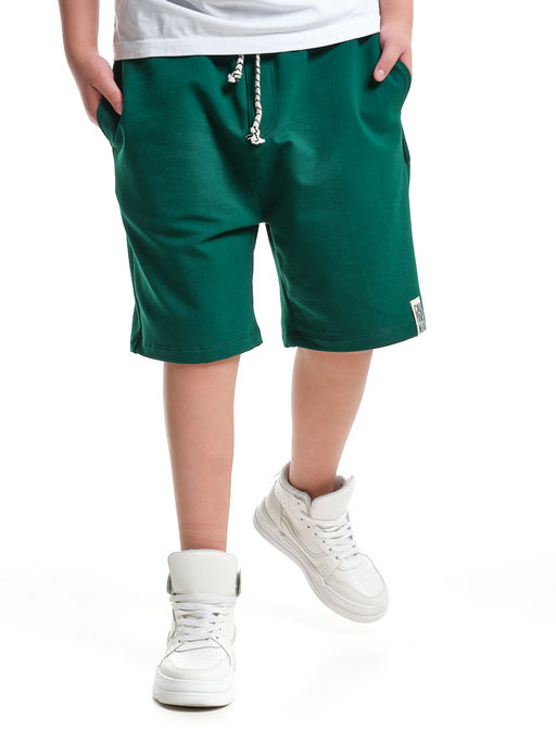 Шорты свободного кроя для мальчиков подростков 22-7638 черный - Mini maxi фото 6