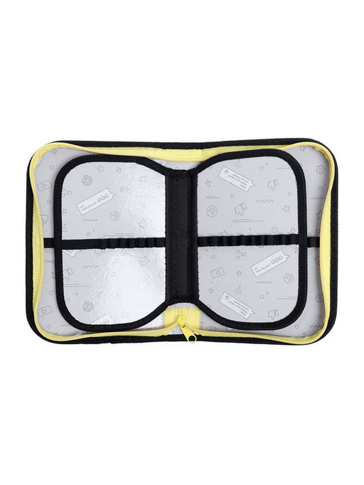 Пенал школьный, 3 секции, 14×21×4 см «Тачка желтая»