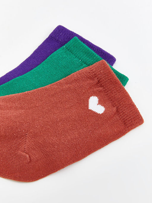 Bask?l? K?z Bebek Soket ?orap 3l? - Waikiki фото 3