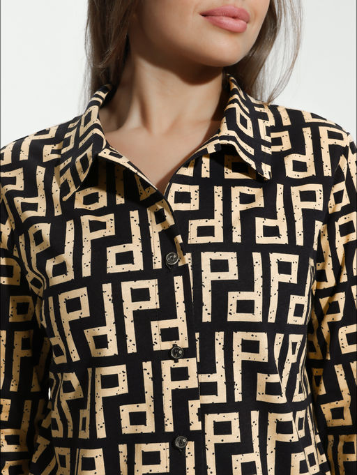 Жанетта туника женская (полоса синий) - Lovetex фото 85