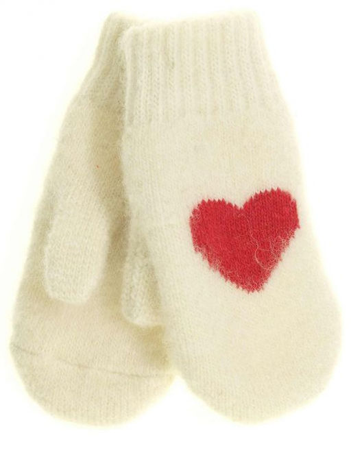 Варежки детские круговые Сердце 0509-1 - Рассказовские варежки фото 2