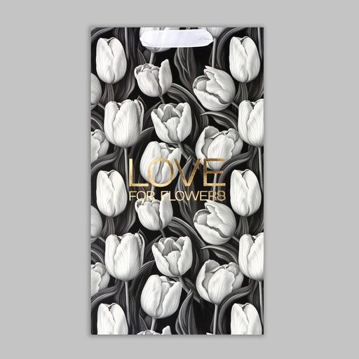 Пакет под две бутылки Tulip, тиснение, 35 х 20 х 9 см - Дарите счастье фото 5