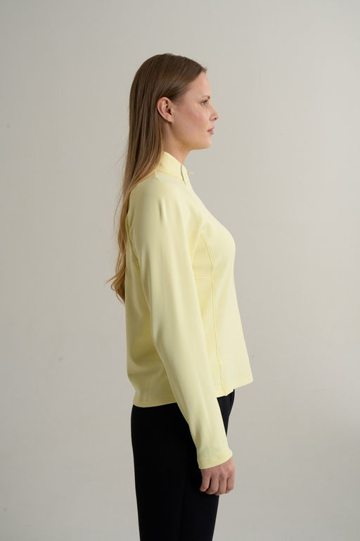Лонгслив half-zip утепленный Желтый ANTA RUNNING LS Tee фото 4